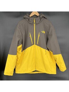 The North Face Men's Apex Elevation Jacket XL Yellow Gray Ski Primaloft Hooded
